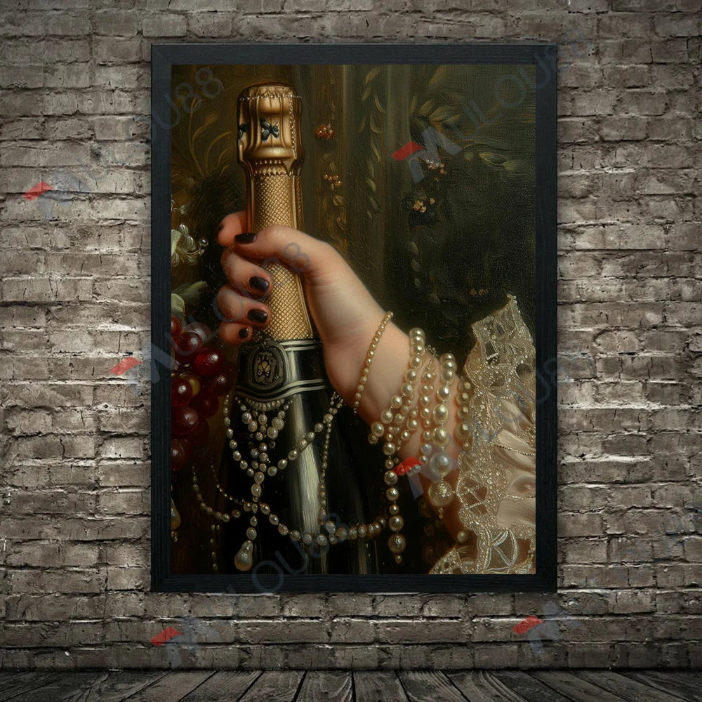 Lace, Pearls, Swords, and Snakes, Moody Victorian Art Poster Prints Dark Academia Wall Art Home Decor