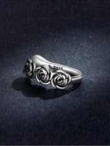 925 Sterling Silver Rose Dragonfly Ear Clips