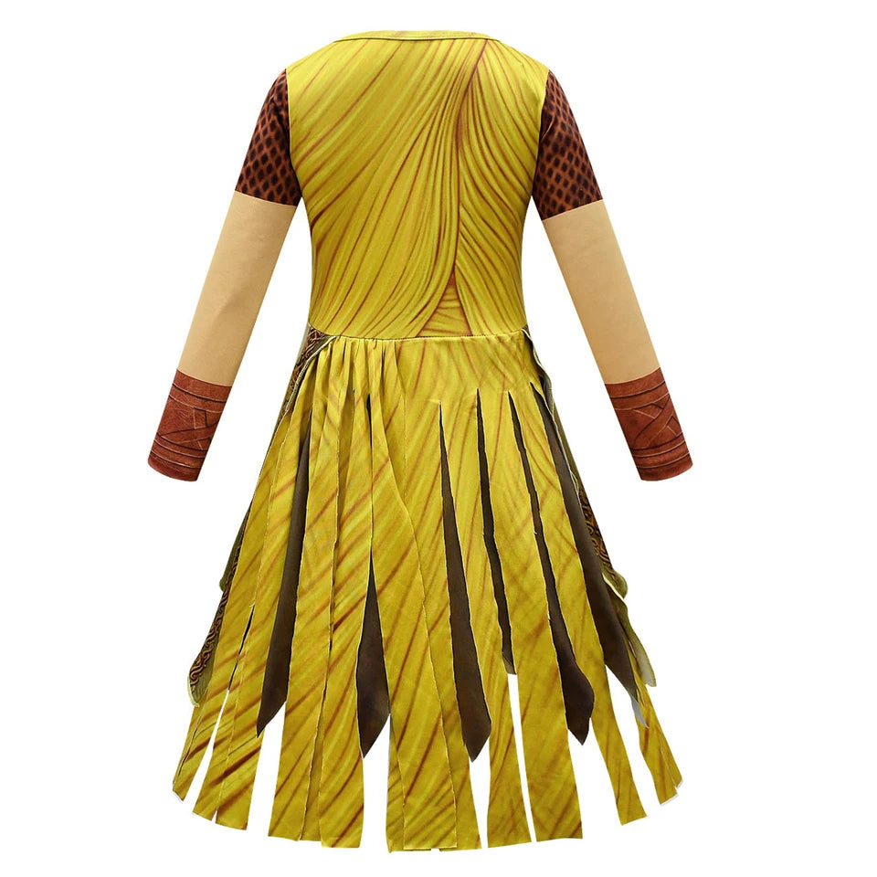 Adventure Princess Raya Warrior Girls Outfits Halloween Cosplay Last Dragon Book Week Children's Costume
