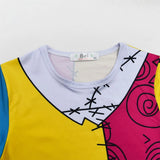 Children's Halloween Cosplay Nightmare Before Christmas Costumes Kids Girls Sally Dress Boys Skeleton Jack Clothing Set