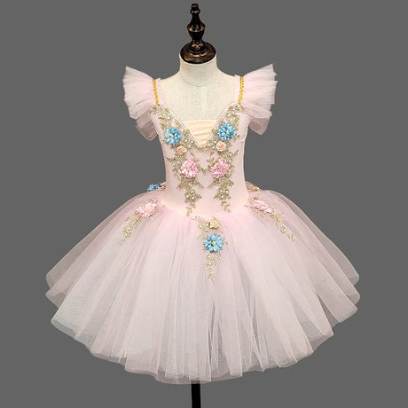 Spring Fae Ballet Performance Tutu Dresses