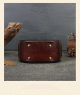 Embossed Rabbit Handbag Genuine Leather