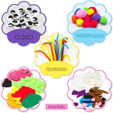 DIY Hand Puppet Making Kit Make Your Own Felt Animal Storytelling Craft Kits for Kids