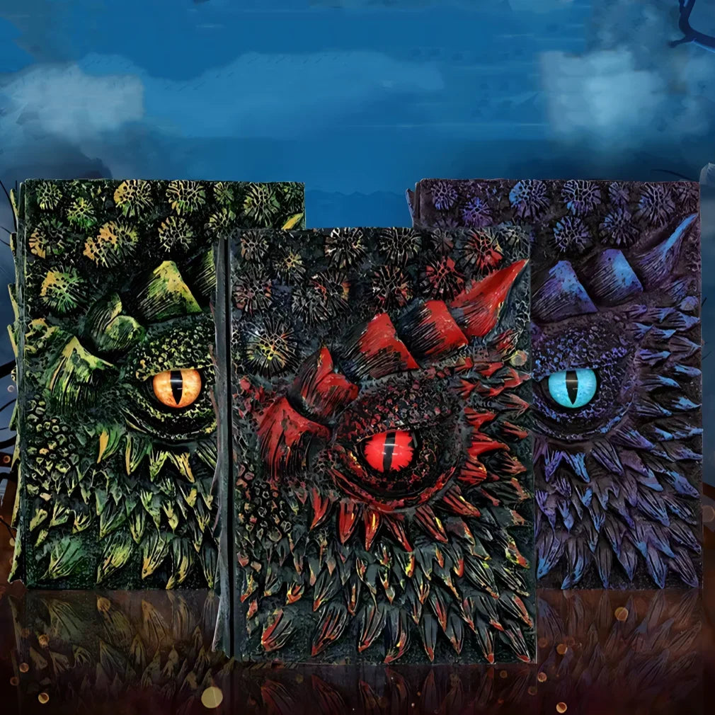 Dragon's Eye Embossed Resin Notebook A5 Journal