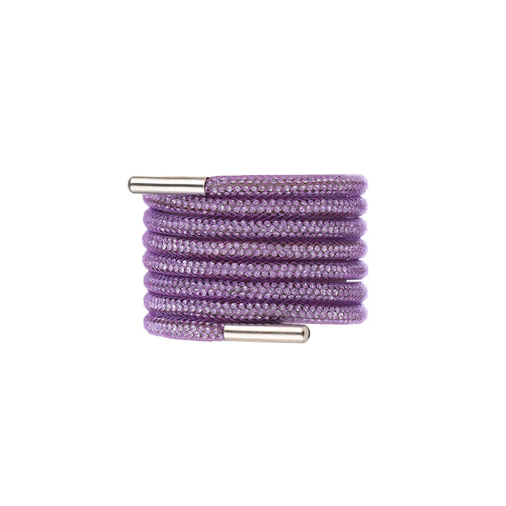 One Rhinestone Shoelace Casual Sneakers Round Shoe Laces Rainbow Diamond Cross Braiding 100/120/140/160CM
