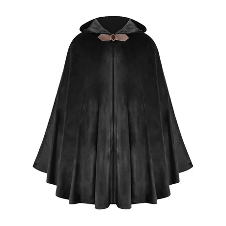 Short Medieval Velvet Capelet Hooded Cloak Renaissance Cape