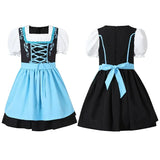 Girls German Dirndl Dress Oktoberfest Costume Witch Cosplay Costume