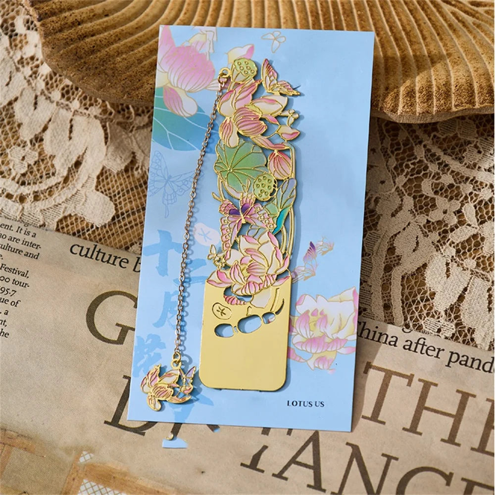 Metal Flower Bookmarks