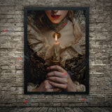 Lace, Pearls, Swords, and Snakes, Moody Victorian Art Poster Prints Dark Academia Wall Art Home Decor