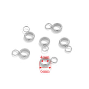 20pcs Stainless Steel Pendant Clip Connectors Bail Clasps For DIY Necklace Pendants Clip Pinch Findings Jewelry Making Supplies