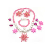 Mermaid Accessories Gloves Wand Crown Jewellery Set Wig Necklace Braid Cosplay Halloween Birthday Party