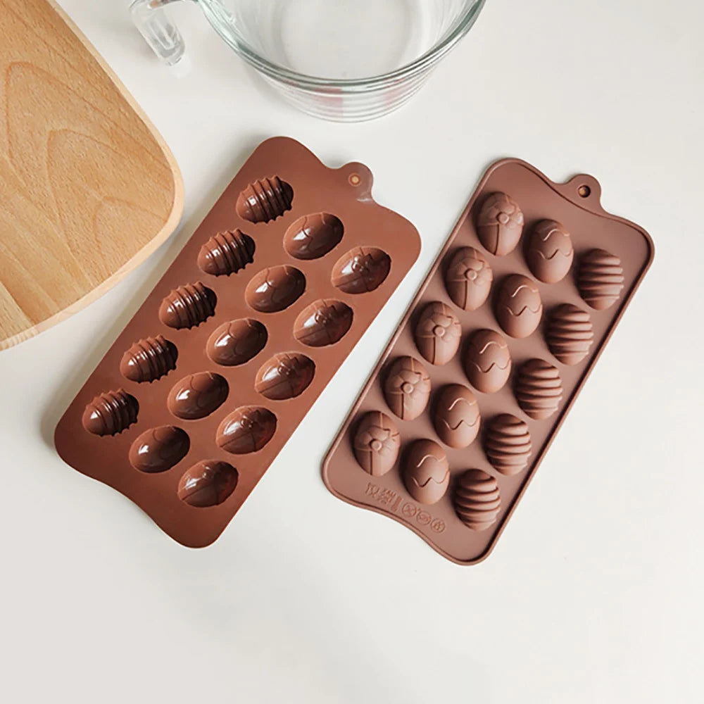 Chocolate Truffle DIY Easter Egg Silicone Mould Nonstick Cake Decorating Baking Candy Making