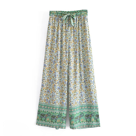 Fern's Boho Two Piece Summer Wide Leg Pant and Camisole Sets