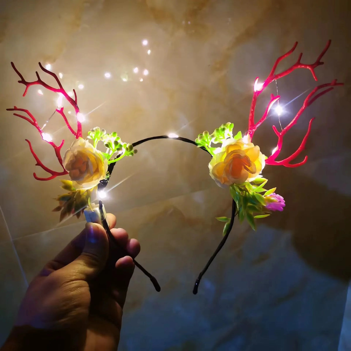 Christmas Antler Light Up Headbands