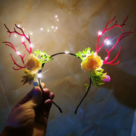 Christmas Antler Light Up Headbands