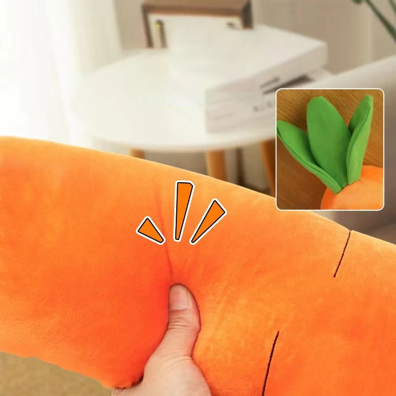 Carrot Plush Toy Pet Chew Toy