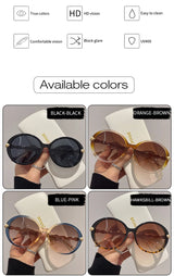 Shania's Round Sunglasses Oversized Vintage Shades