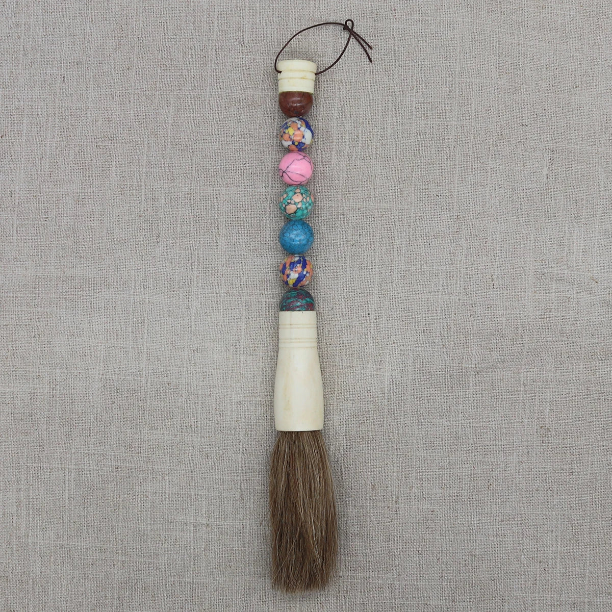 Decorative Pearl and Stone Calligraphy Artist Brushes