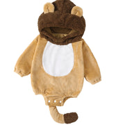 Winnie The Poo Costumes Baby Boys Girls Flannel Hooded Romper
