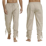 Medieval Pants Viking Costume Pirate Trousers Lace Up Renaissance LARP Cosplay