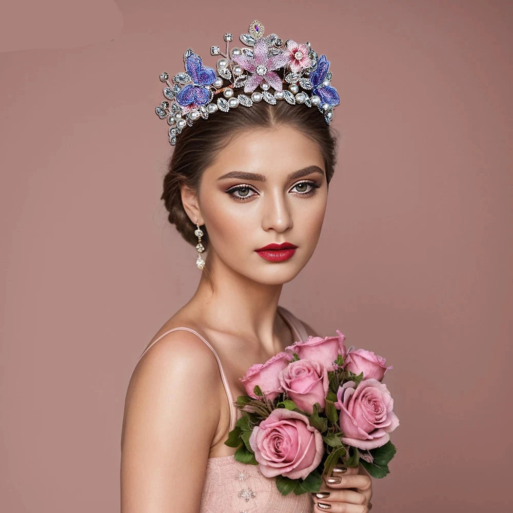 The Fae Queen Tiara Pearl Headband