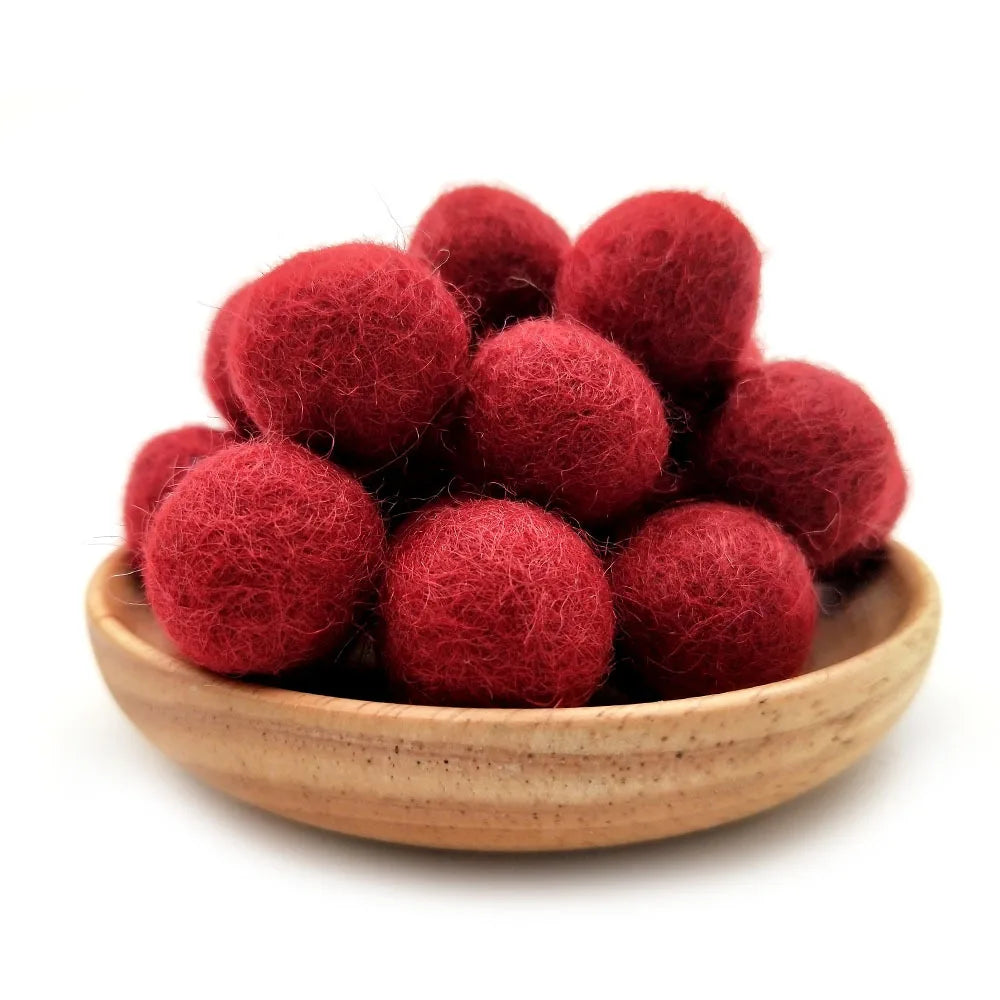 FIFTY 2cm Wool Felt Balls 100% Wool DIY Handmade Craft Supplies