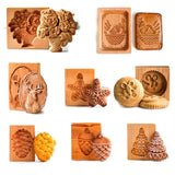 Wooden Cookie Mould Press Baking and Crafts