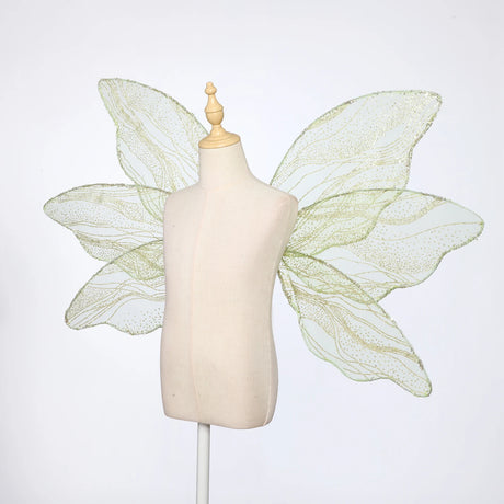 Green Glitter Butterfly Wings Fairy Cosplay