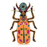 Big Enamel Beetle Brooches