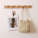Straw Tassel Shoulder Bags Vacation Beach Bags Boho Travel Tote
