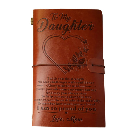 To My Son, Daughter, Grandson, Granddaughter, Wife, Sister, etc, Gift PU Leather  Journal Notebooks
