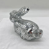 Disco Rabbit Mirror Ball Statue