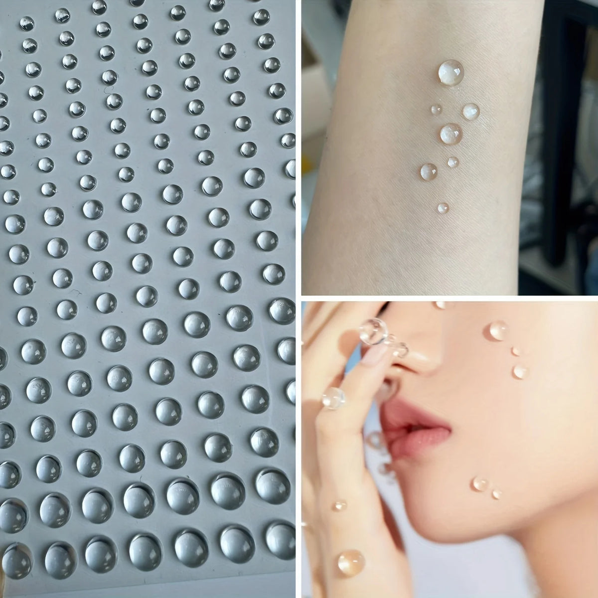 3D Water Drop Self Adhesive Dew Drops Eyes Face Makeup Stickers Festival Body Art Costume