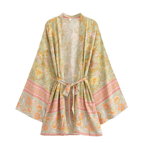 Mari's Boho Cover Up Short Kimono