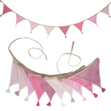 Children's Bunting 10 Triangle Flags with Tassles Party Decor Carnival Banner Garland 2.6M/8.5FT