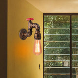 Industrial Water Pipe Wall Lights Lamp Sconce Lighting