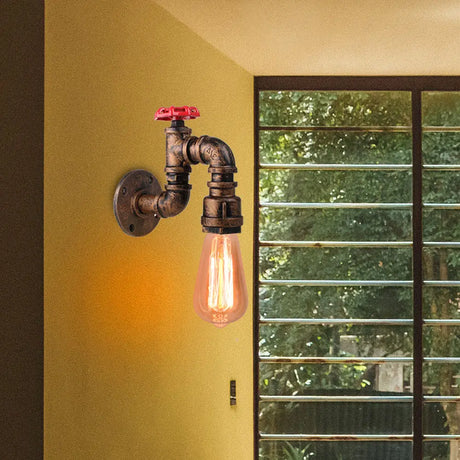 Industrial Water Pipe Wall Lights Lamp Sconce Lighting