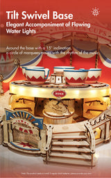 Tilt-A-Whirl Kit DIY Wooden Model Kit