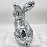 Disco Rabbit Mirror Ball Statue