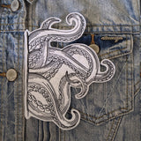 Kraken Octopus Legs Embroidery Patch Iron On DIY Crafts