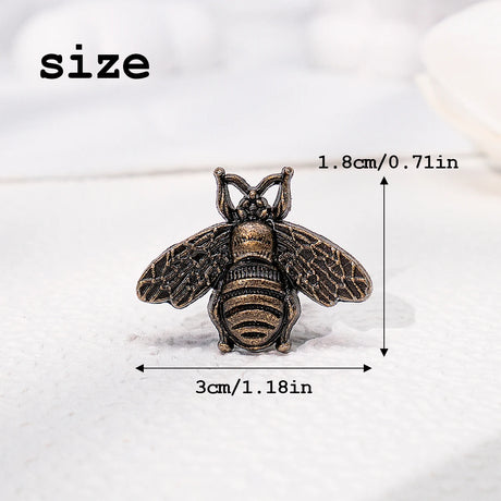 Set of Six Itty Bitty Bee Drawer Pulls Cabinet Handles