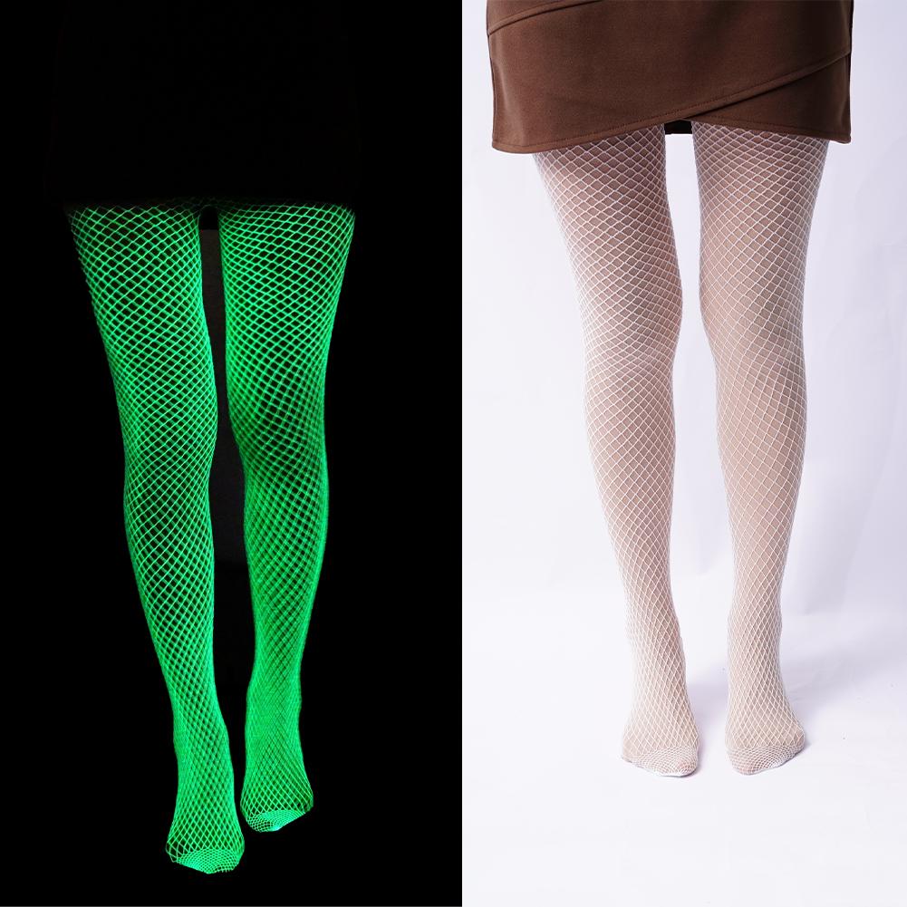 Glow in the Dark Fishnet Stockings and Body Suits