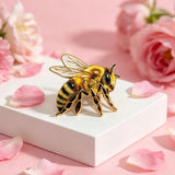 Enamel Bee Brooch Insect Lapel Pins
