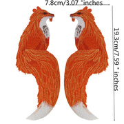 Embroidered Animal Patches Fox Black Cat Fish DIY Sew Craft
