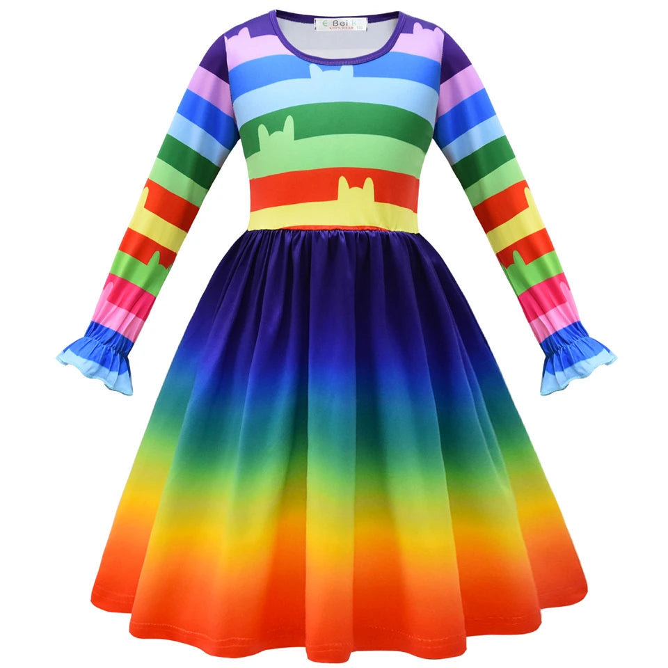 Cat Gabby Doll Striped Fancy Dress Halloween Cosplay Book Week Children's Costume
