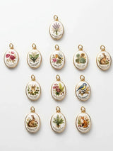 Woodlands Ceramic Pendant Charms DIY Jewellery Making