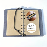 Dark Academia Crow Raven Journal A6 PU Leather Notebook Scrapbook