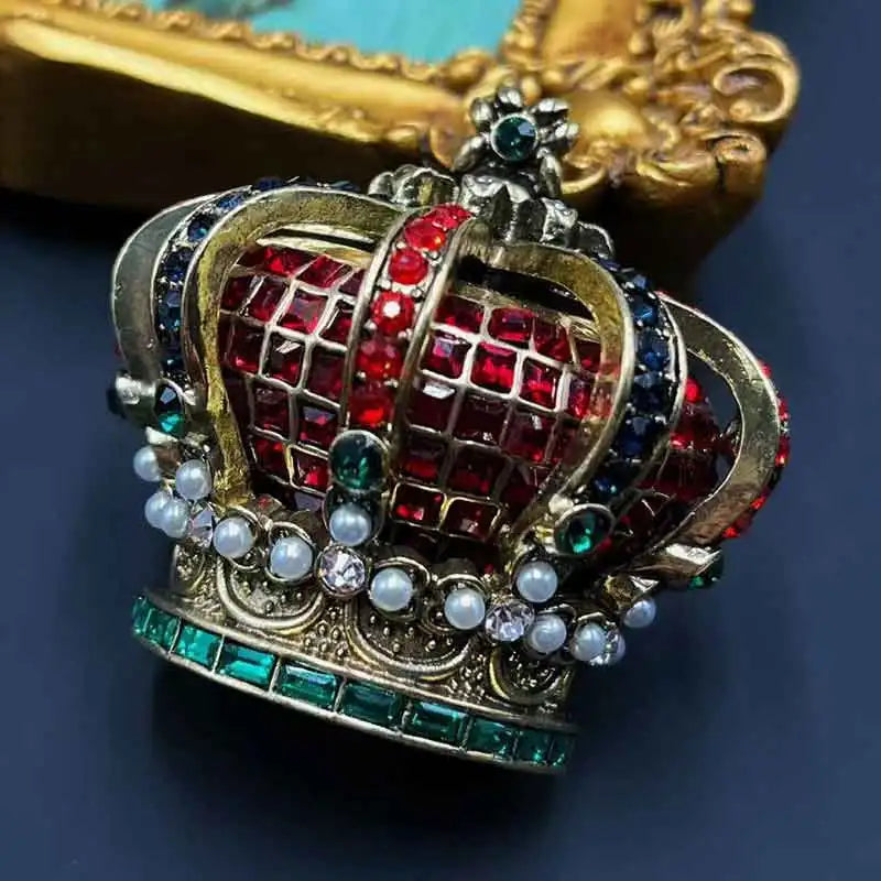 Queen's Crown Pearl Brooch