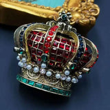 Queen's Crown Pearl Brooch