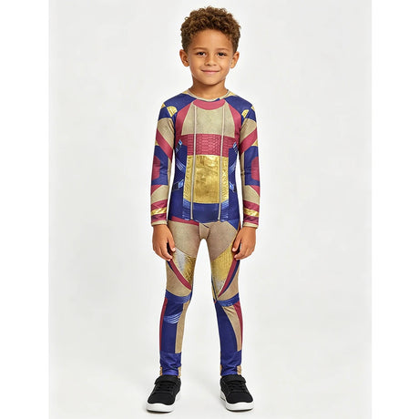 Superhero Carlos Cosplay Descendants Jumpsuit for Kids & Adults Halloween Stage Children's Book Week Costumes Boys
